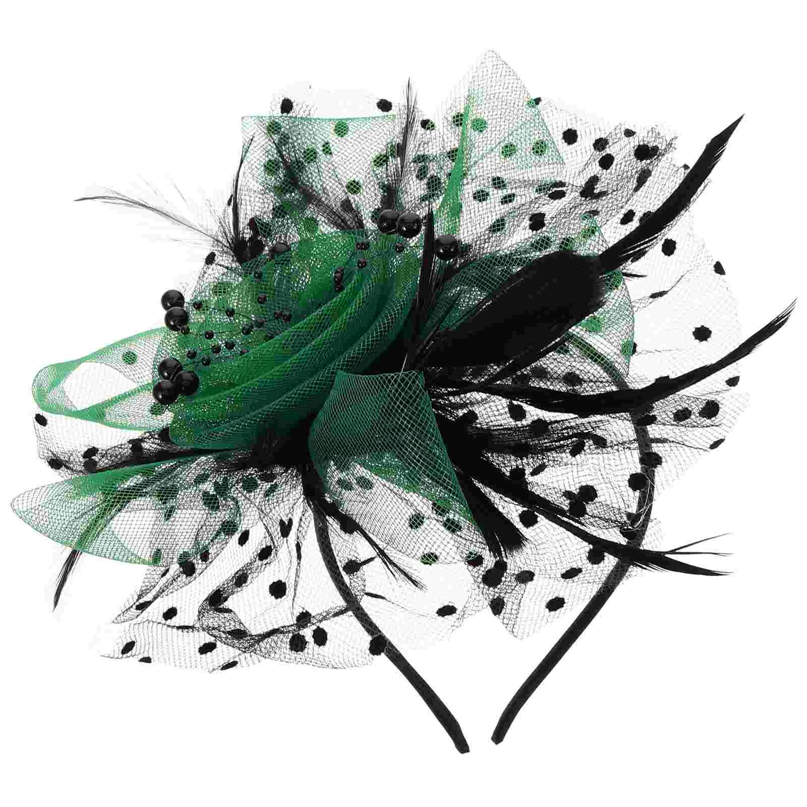 

Tea Party Hat Beauty Accessories Banquet Headdress Headgear Headpiece Bride Women Fascinator Headband Nylon