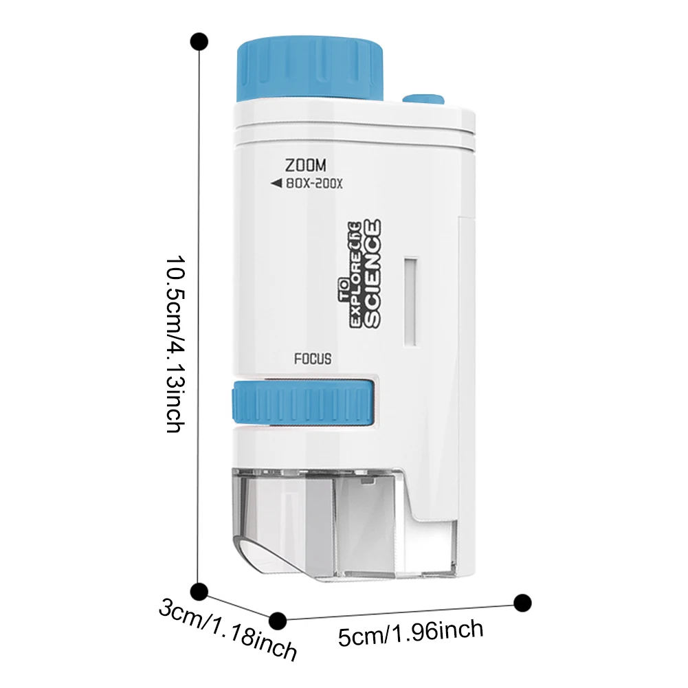 

Портативный биологический микроскоп APWIKOGER 80-200X для детей