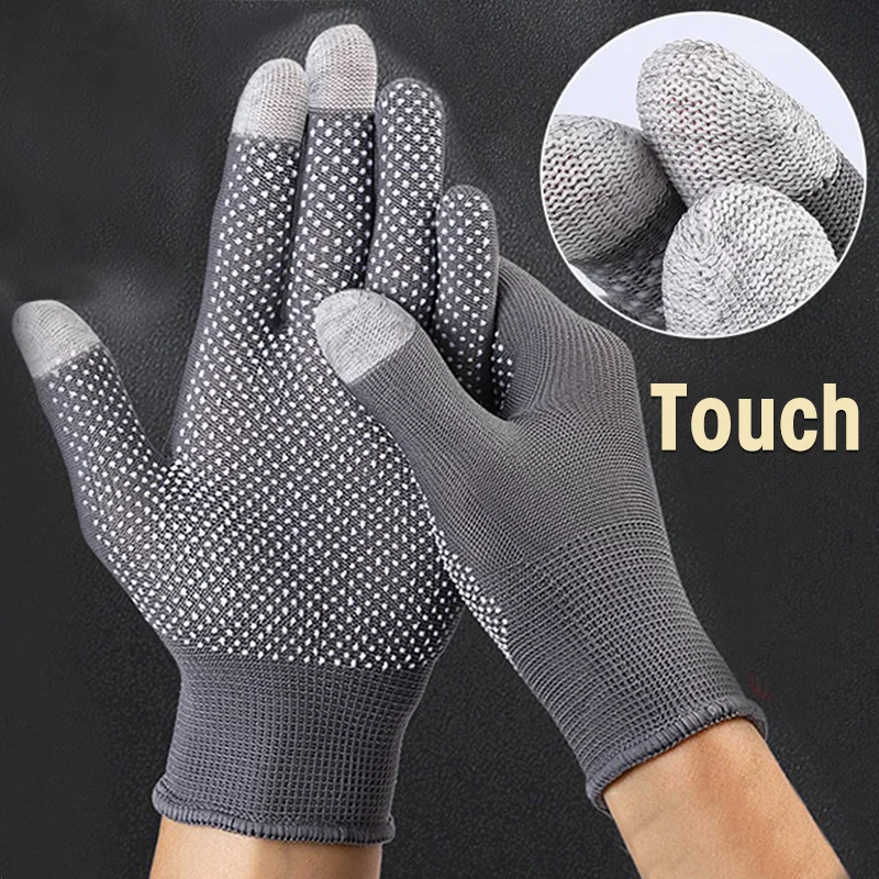 

Перчатки для активного отдыха для мужчин и женщин, Нескользящие митенки для сенсорных экранов, легкие, тонкие, дышащие, с защитой от УФ-лучей, для вождения