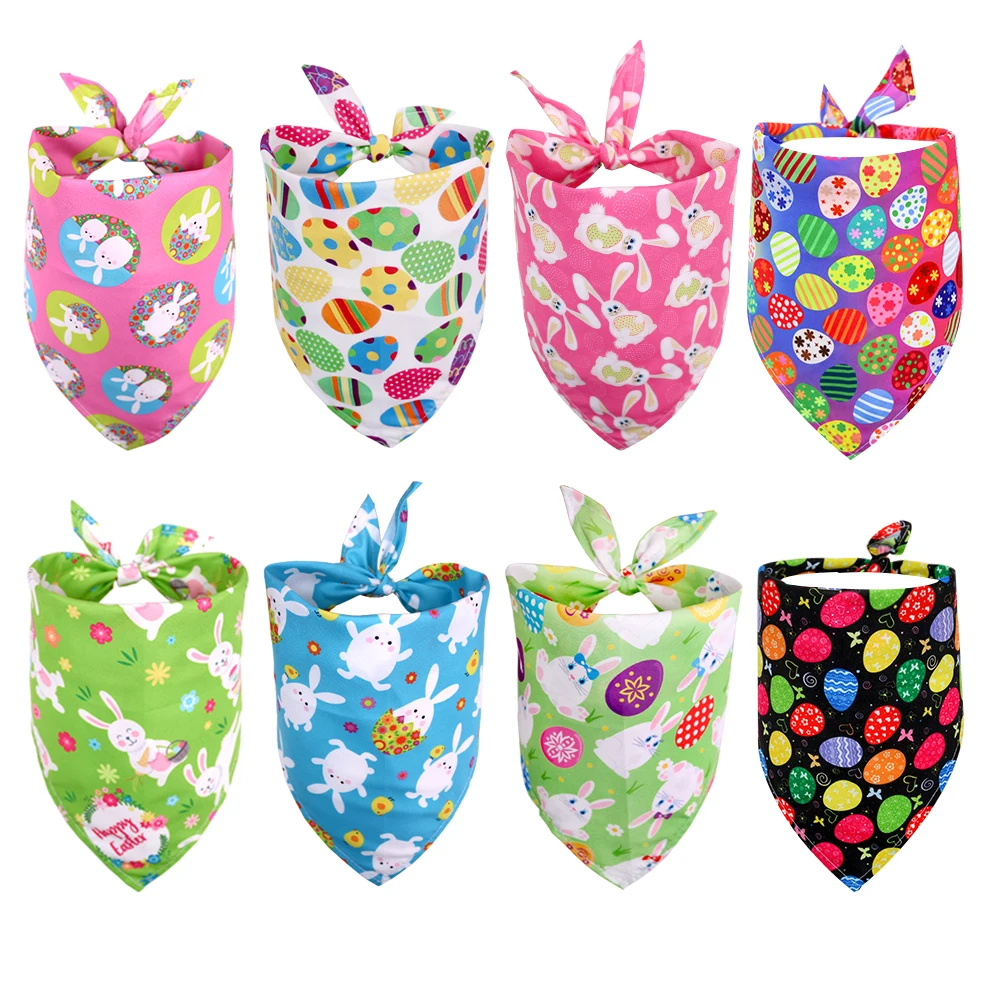 

Rabbbit For Pet Dogs Puppy Grooming Scarf Bandana For Dogs Small Bandanas Easter Pet Dog Bibs Dog Dog Cats Accessories 30pcs