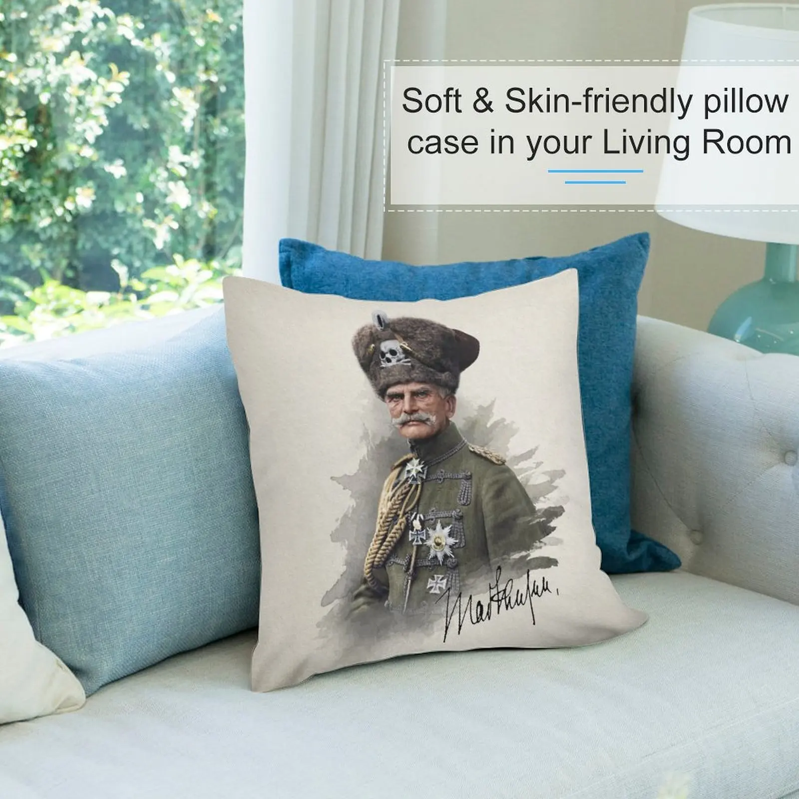 Декоративная декоративная подушка August von Mackensen для портрета рождественские