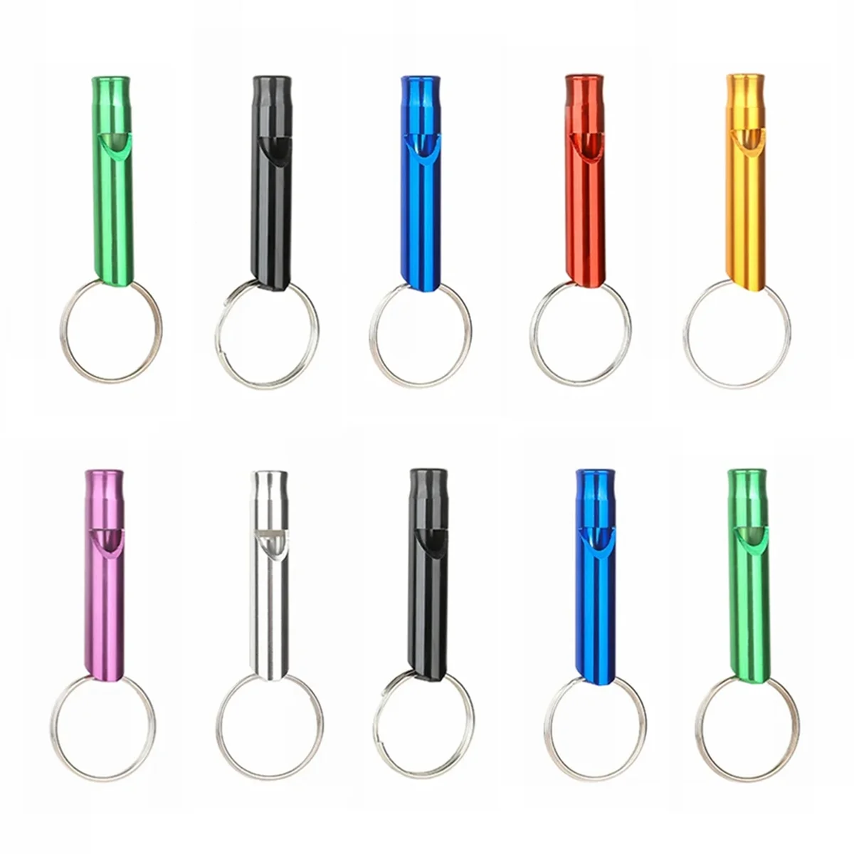 Экстренный свисток для выживания на открытом воздухе длительный из алюминия