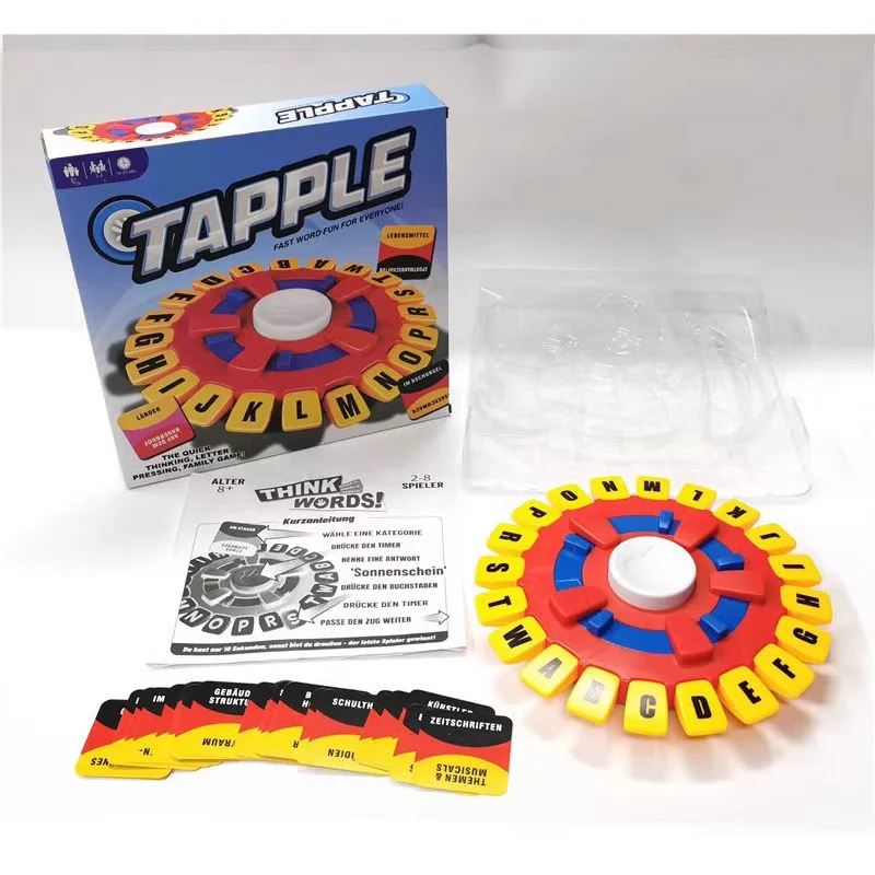 2024 детские развивающие настольные игрушки английский испанский немецкий TAPPLE
