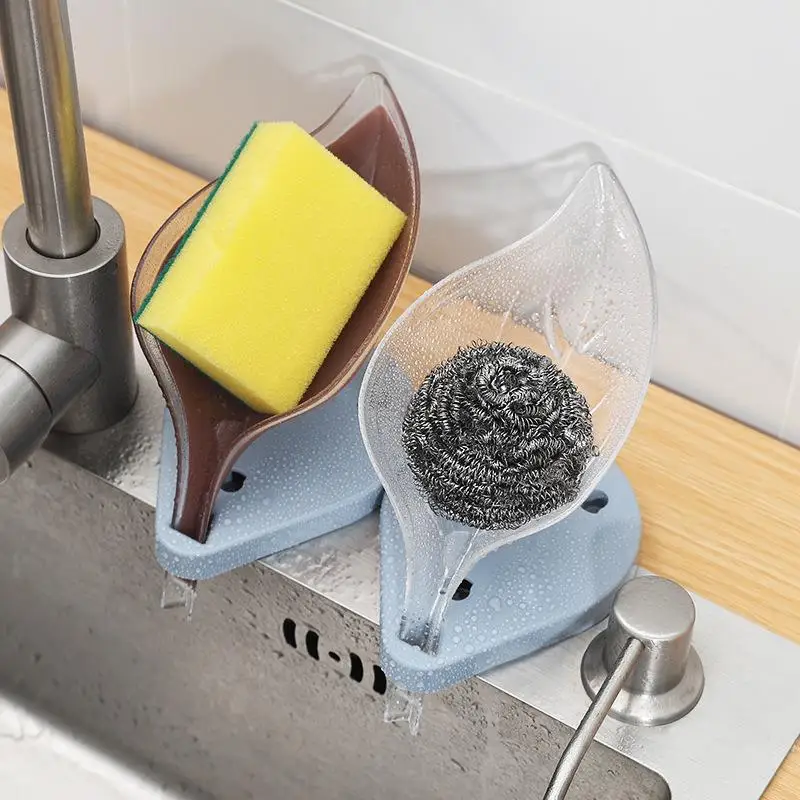 

Leaf Shape Soap Box Bathroom Holder Dish Storage Tray Supplies Gadgets