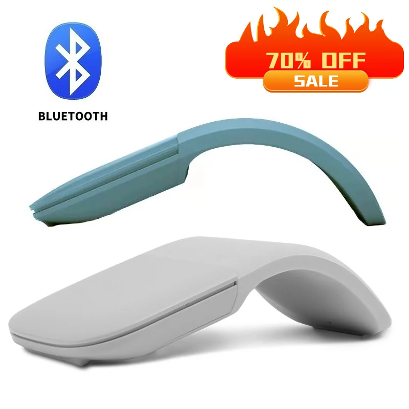 

Bluetooth 4.0 /5.0 Folding Wireless Mouse Arc Touch Roller Computer Silent Mouse Ergonomic Slim Laser Mice For Microsoft Surface