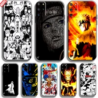 naruto anime phone case for samsung galaxy s22 s21 s20 s10 10e s9 s8 plus s22 s21 s20 ultra fe 5g soft black liquid silicon
