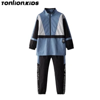ton lion kids boys jacket spring and autumn outdoor leisure trend sports boy suit 5 12 years old boutique boys clothing