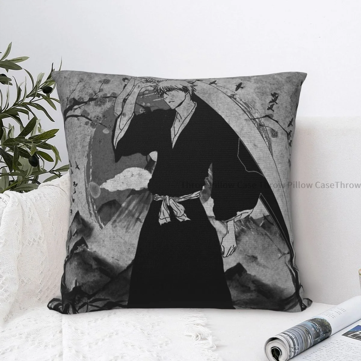 

Ichhigou Kurosakio обнимающая наволочка отбеливающая Легенда аниме рюкзак Cojines сад DIY печатная офисная Декорация