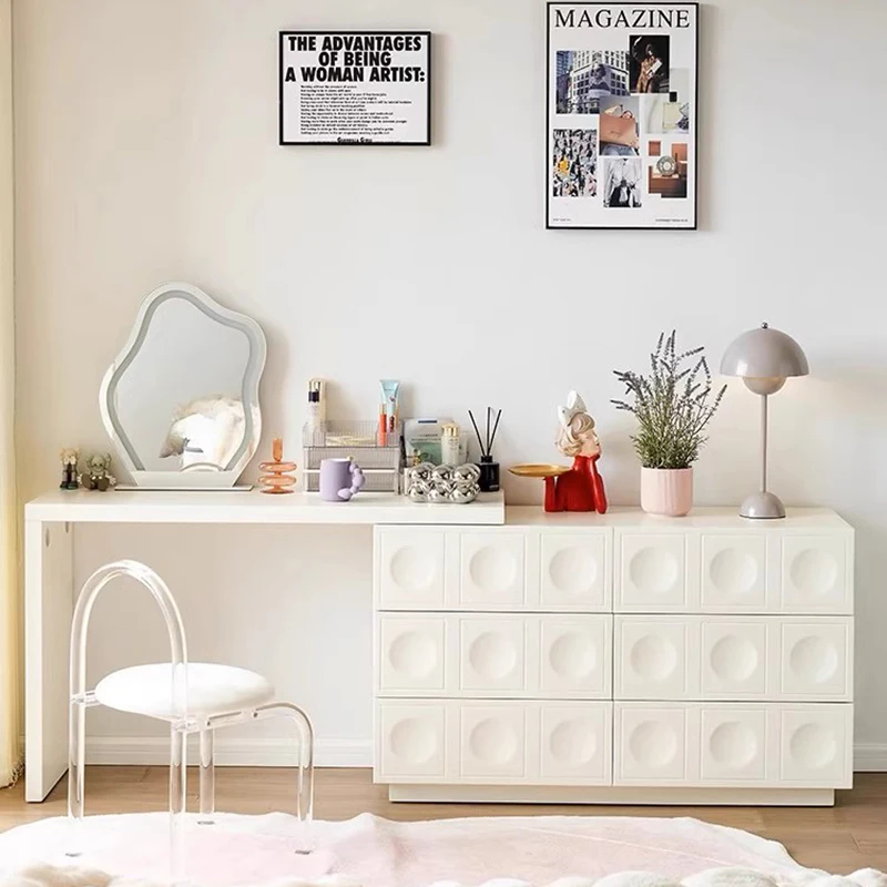 Высококачественный туалетный столик для макияжа девочек из натурального дерева