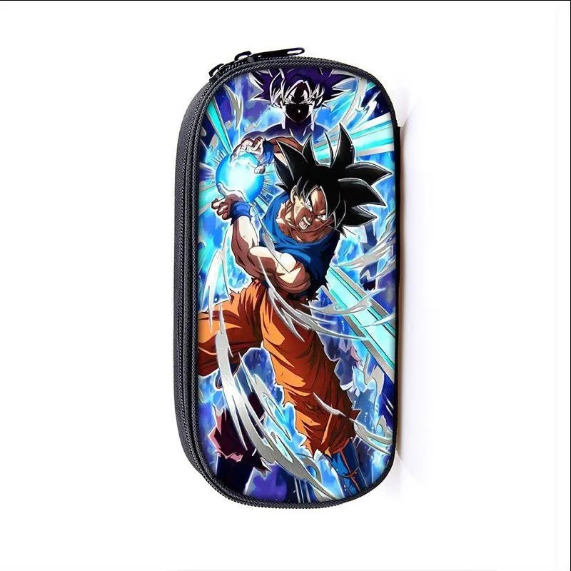 

Bandai Dragonball Seven Dragon Ball Single-layer Pencil Case Vertical Square Children's Stationery Box Polyester Pencil Bag