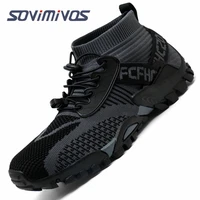 mens fishing shoes casual mesh breathable mens sports shoes fashion outdoor sports mens fishing rubber mens boots
