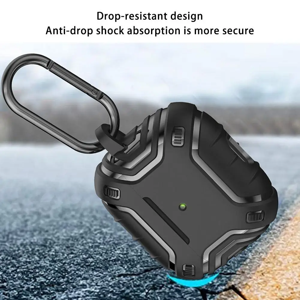 

Magnetic Earphone Cover With Carabiner Compatible For Airpods3 Accessories Protective Case Soft Shell