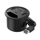 Разветвитель ORICO Настольный 2U1C, USB 3,0 хаб с портом для наушников и микрофона, USB Type-C, адаптер для интерфейса для ноутбуков переменного тока