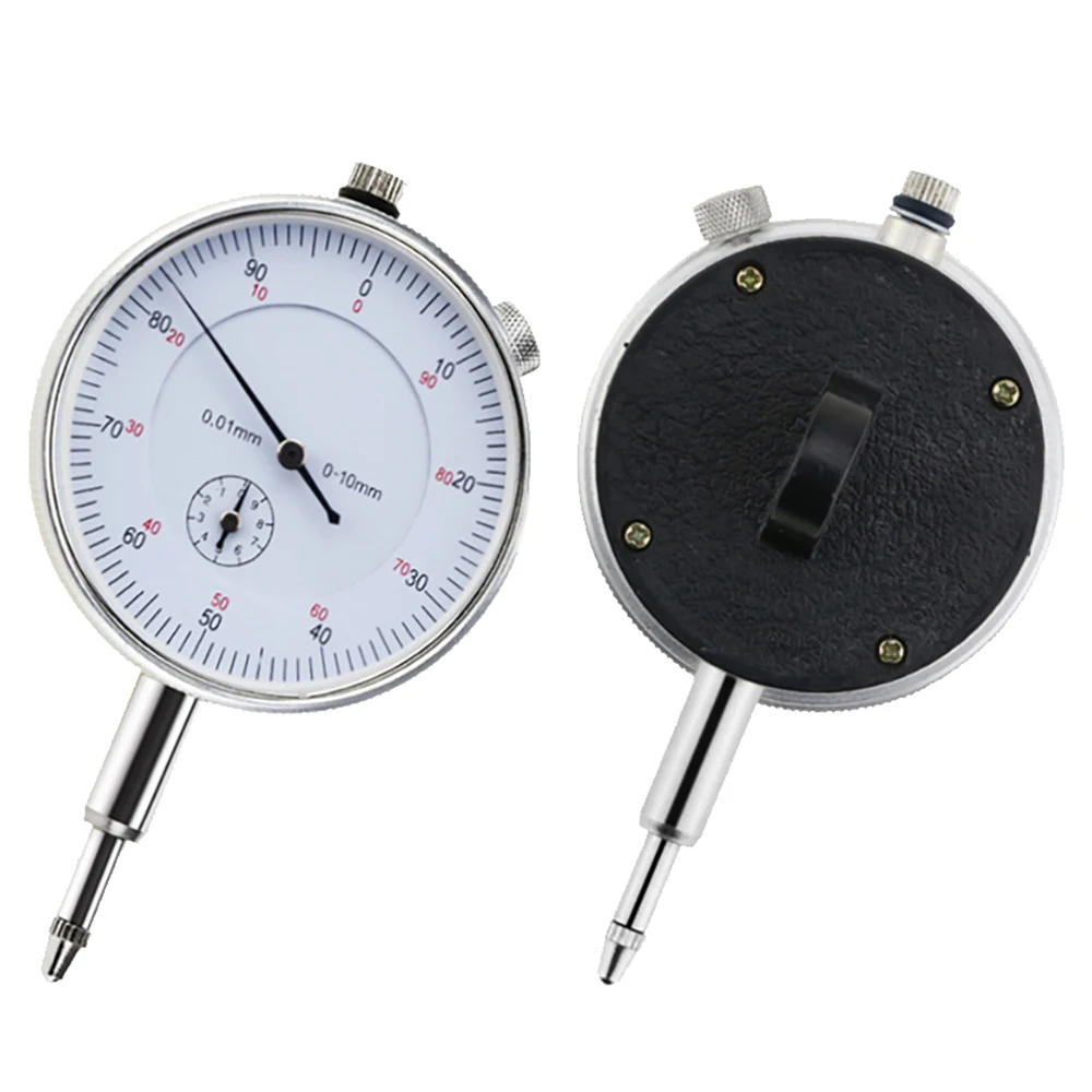 

Dial Indicator Gauge 0-10mm Meter Precise 0.01 Resolution Concentricity Test percentage Measure Tools Hour Type Comparator Watch