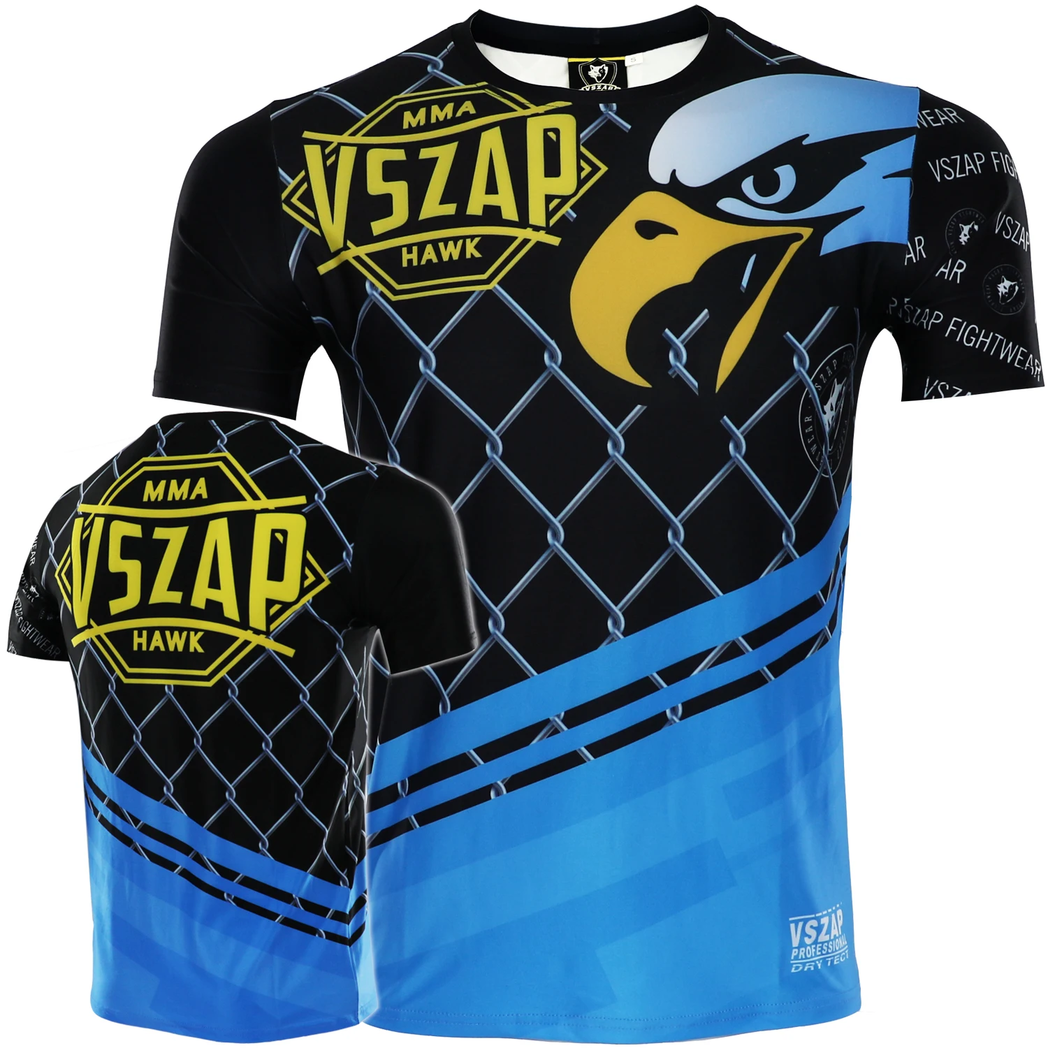 

VSZAP Eagle fighting fitness fighting MMA short sleeve T-shirt male training venom sports Tai boxing Wulin wind