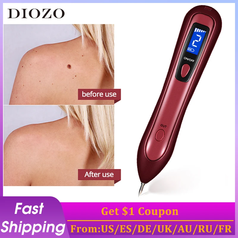 

Средство для удаления веснушек, бородавок, темных точек, 9 уровней, лазерная плазменная ручка с ЖК-экраном для удаления родинок, устройство д...