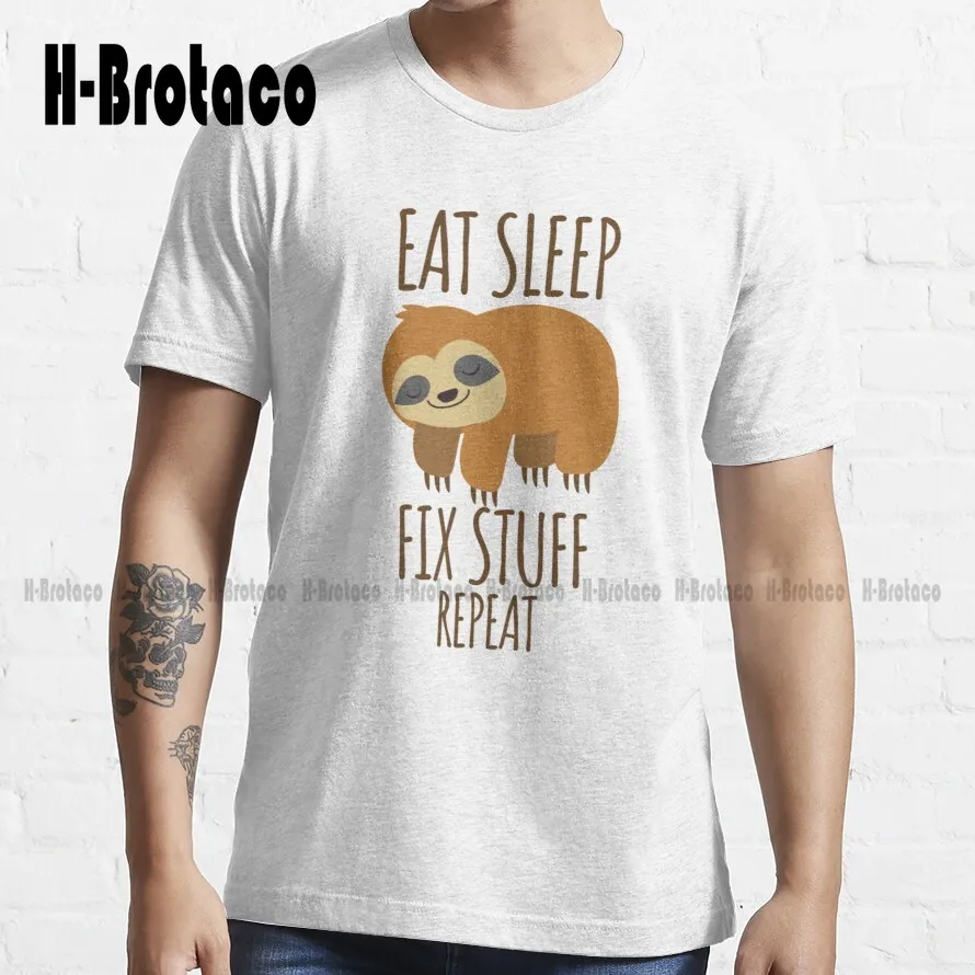 

Eat Sleep Fix Stuff Repeat | Eat Sleep Fix Stuff Repeat Trending T-Shirt Custom Aldult Teen Unisex Digital Printing Tee Shirts