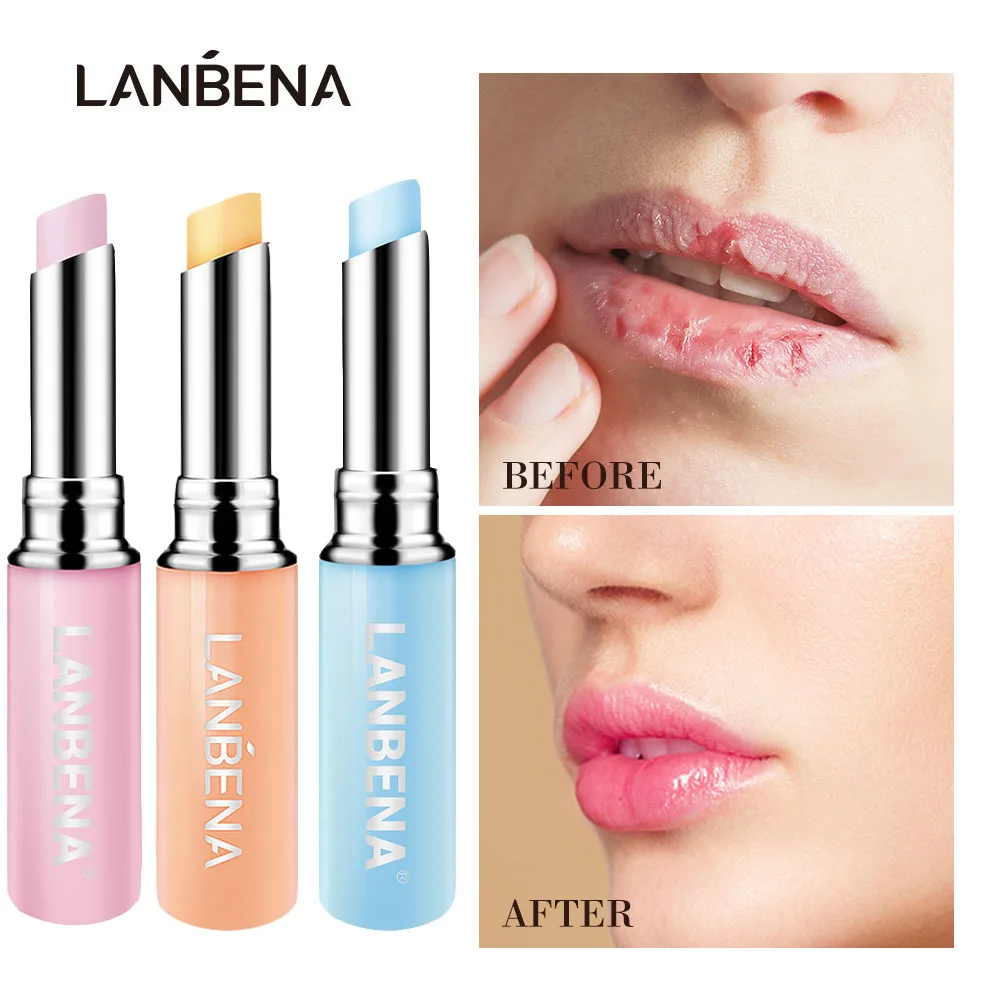 

LANBENA Moisturizing Lip Balm Color Changing Anti-cracking Reduce Fine Lines Natural Long-lasting Nourishing Lip Plumper Care