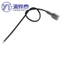 yyt 10pcs high quality 6 3 blade with wirewith insulation sheathplug nose terminal lugcold terminal female plug