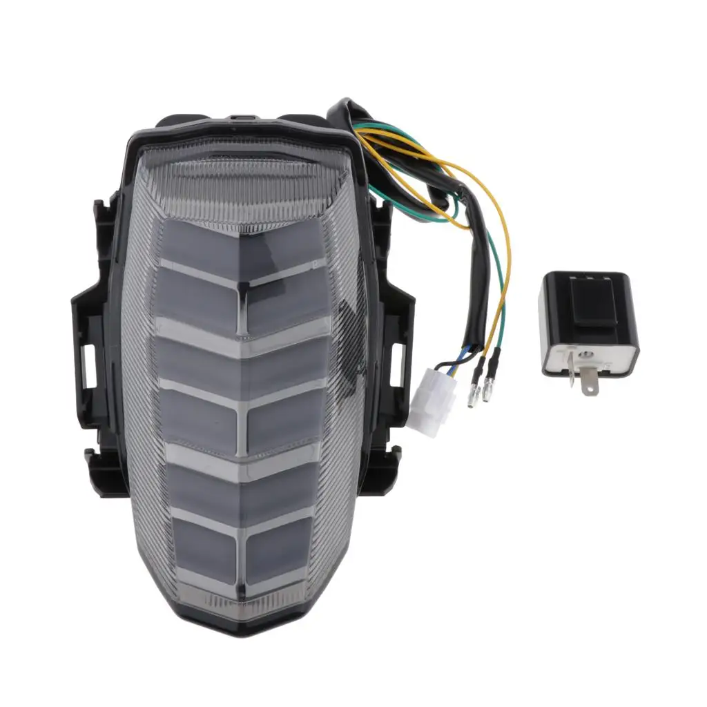 

Motorbike Integrated LED Tail Brake Light Turn Signals Indicator Blinker Lamp