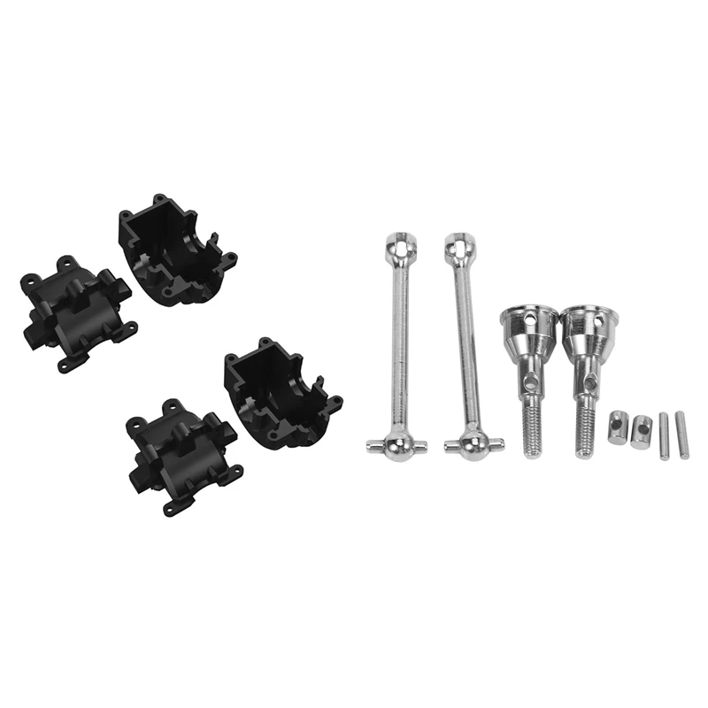 

2 комплекта, коробка передач дифференциала ДЛЯ SG 1603 SG 1604 SG1603 SG1604 и 2 шт., металлический передний приводной вал CVD