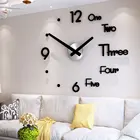 DIY цифровые настенные часы 3D наклейка современный дизайн большие бесшумные часы домашний офис декор настенные часы для украшения гостиной