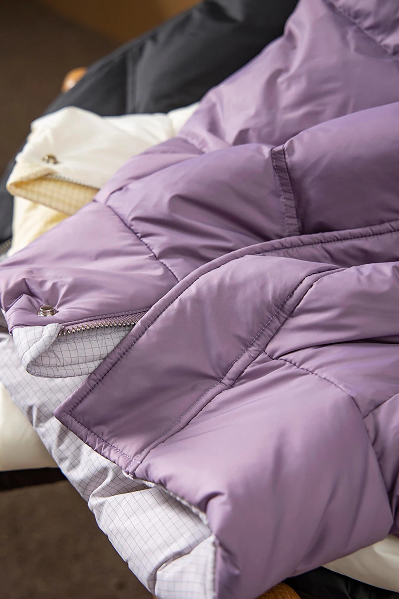 New Thin Casaco Feminino  Winter Coat Women  90%  White Duck Down  Autumn/Winter  Casual  Wide-waisted  Pockets  Women Jacket