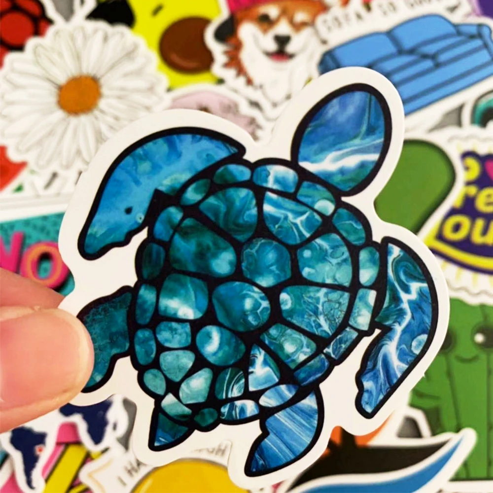 

10/30/50PCS Personalized Cartoon Hawaii Beach Cool Summer Sticker Turtle Wreath Fruits DIY Toy Laptop Skateboard Luggage Sticker