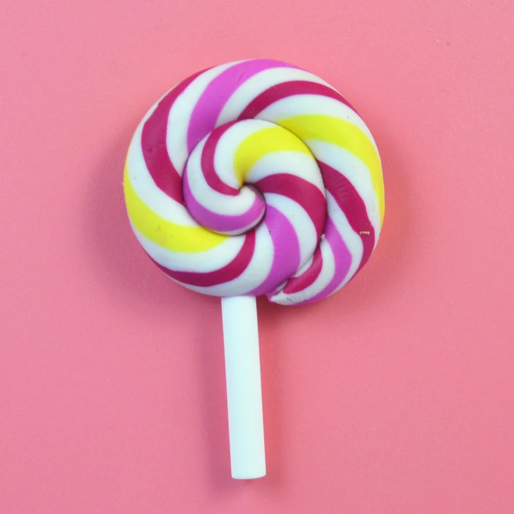 

Lollipop Candy Charms Clay Flatback Resin Beads Lollipops Charm Embellishments Nail Diy Decorations Polymer Crafts Making