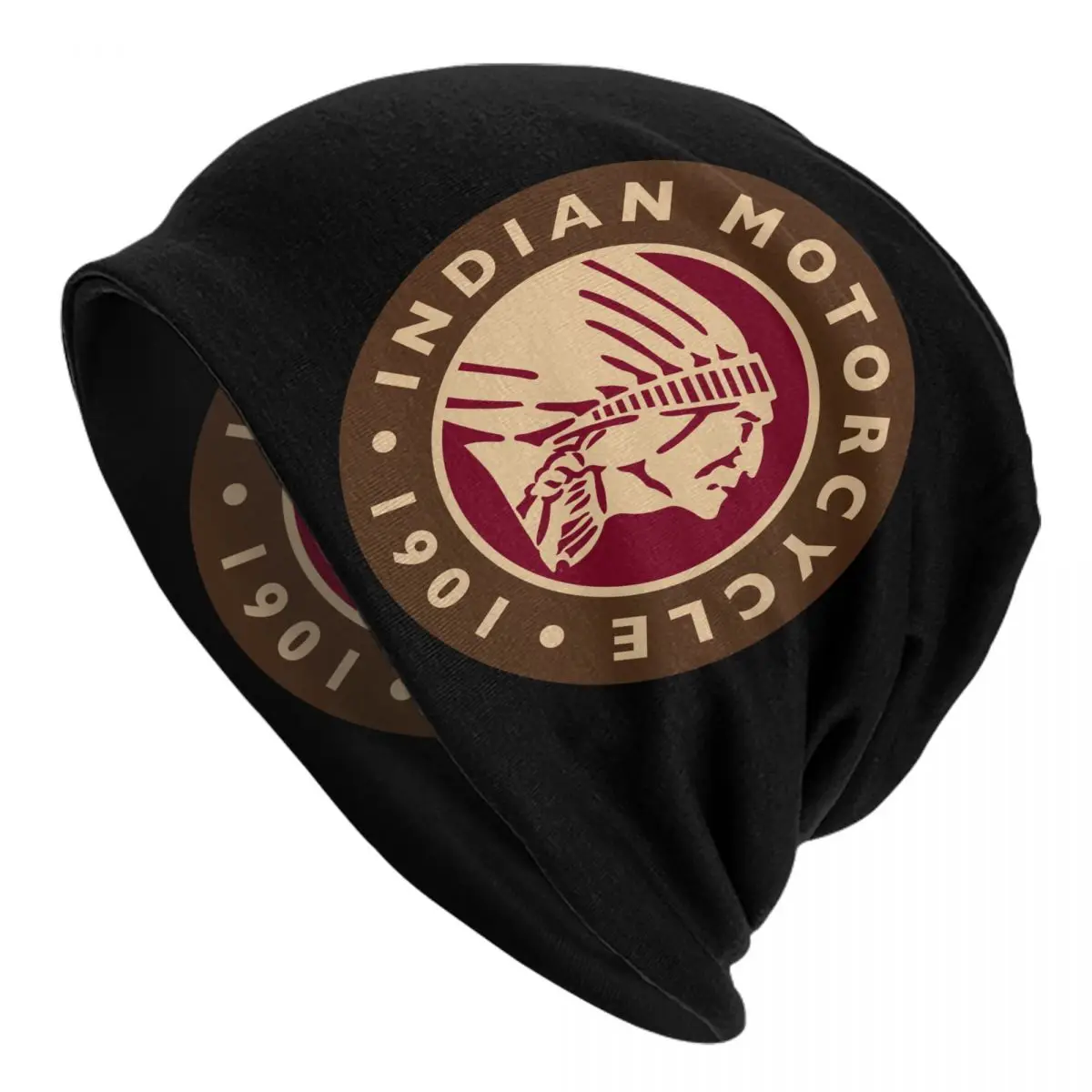 

Indianer Motorcycle Logo All Seasons Beanies Skullies Beanies Cap Accessories Man Popular Skullies Hat
