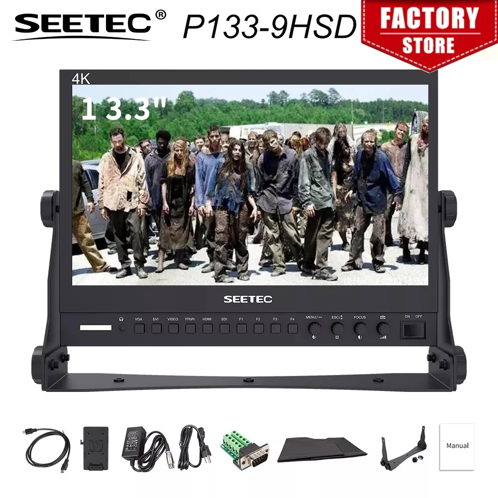 Монитор SEETEC LCD, 13,3 дюйма, 1920x1080, HDMI, 4K