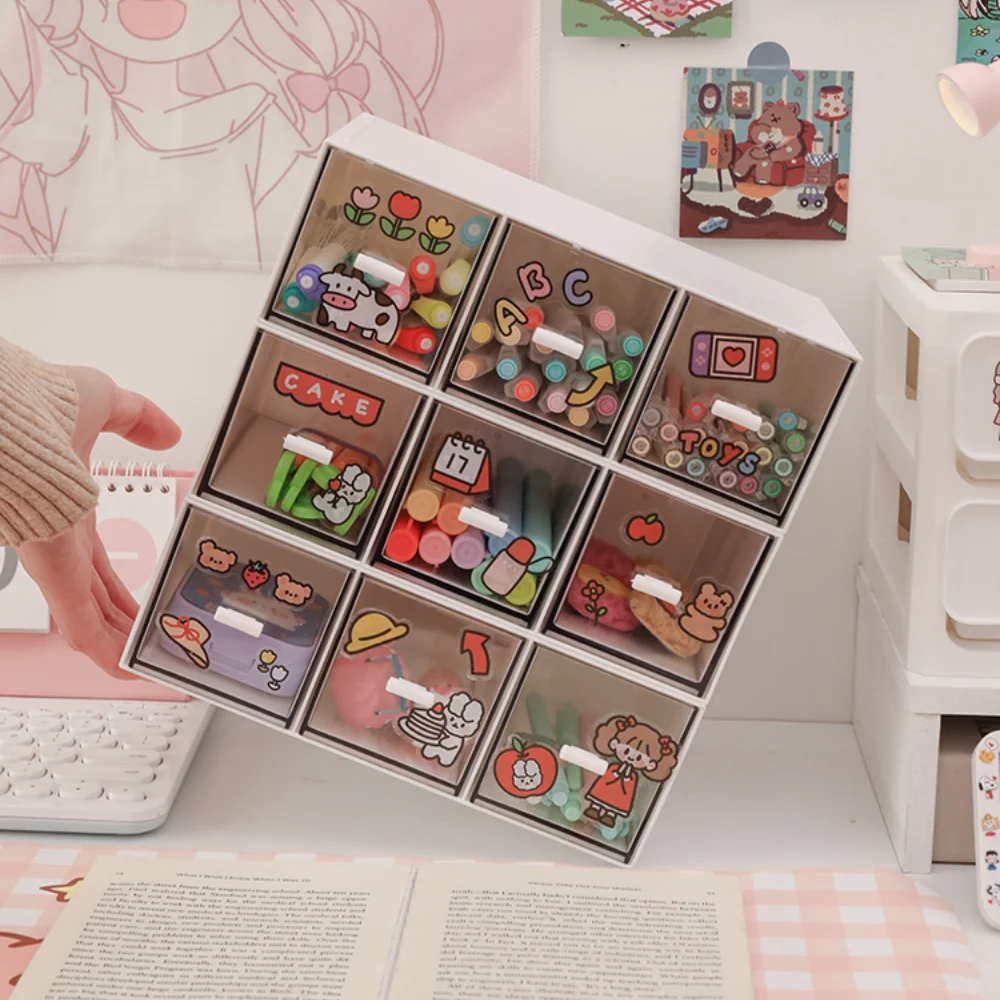 Настольный ящик-органайзер для хранения многослойный ящик косметики органайзер