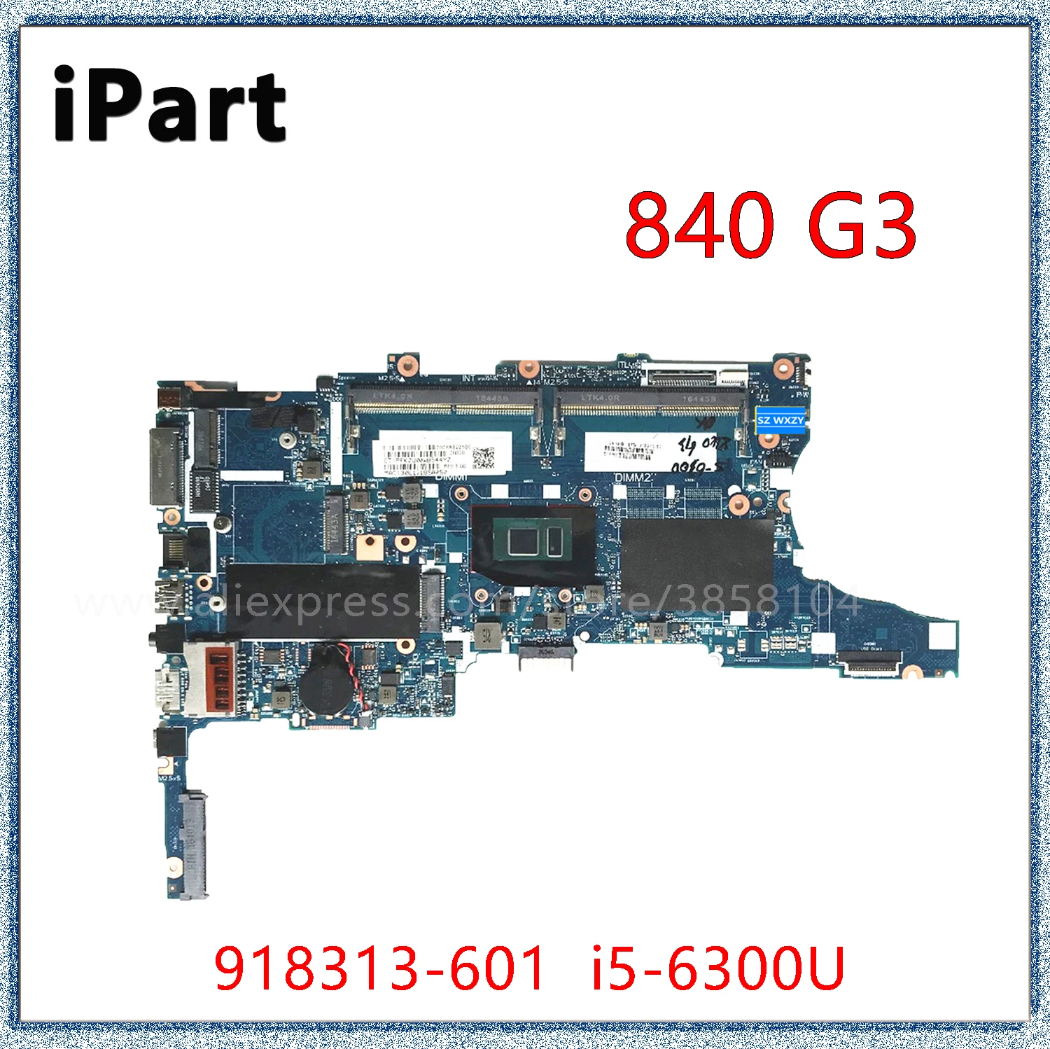 

Материнская плата для ноутбука HP EliteBook 840 G3 850 G3 с процессором i5-6300U 6050A2892401-MB-A01 DDR4 918313-601 918313-001