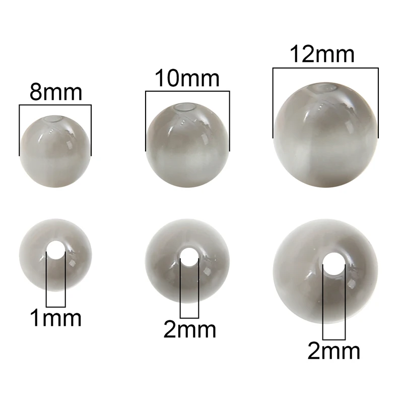 Разноцветные 10/20 шт. 8 мм смоляные свободные бусины-разделители круглые бусины