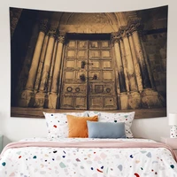 wooden boards door decadent interior scene kawaii aesthetic room decor bedroom decoration chambre tapestry background tapestise
