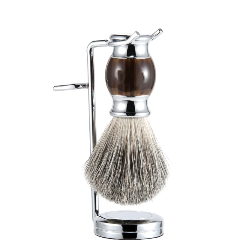 

Silver Fine Handle Stainless Steel Razor Holder & Shaving Brush Holder The Best Shaving Brush & Razor Stand