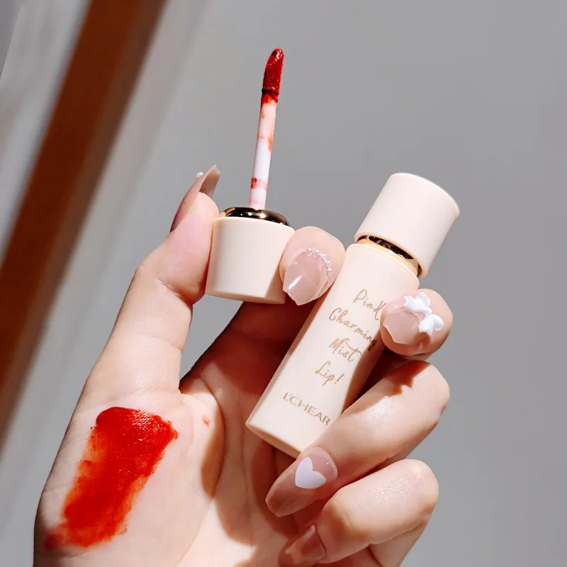 

Powder Mist Velvet Lip Glaze Light Matte Matte Easy To Color Full Color Girl Plain Lipstick White Waterproof Lip Mud
