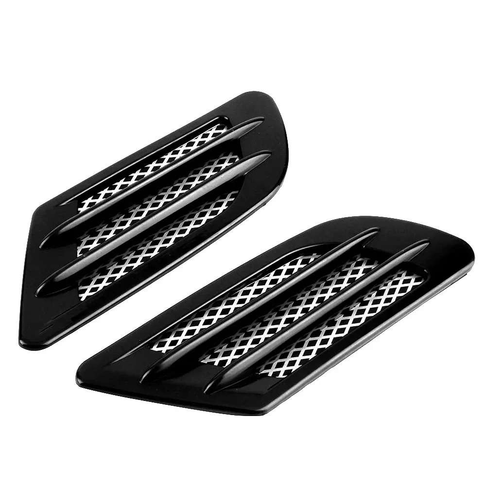 Универсальная 2 шт. автомобильная решетка впуска, украшение воздуховода из АБС-пластика, наклейка на впускное крыло, боковое вентиляционное отверстие для крышки отверстия на крыло