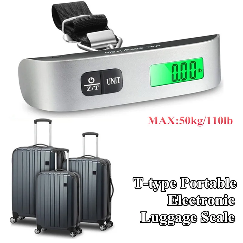 

Portable Kitchen Scales Digital LCD Display Electronic Luggage Scale Travel Suitcase Scale for Fishing Hanging Hook Scale