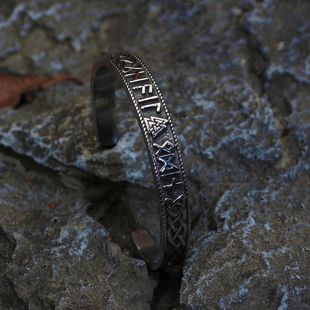 Винтажный Мужской Браслет викингов из нержавеющей стали