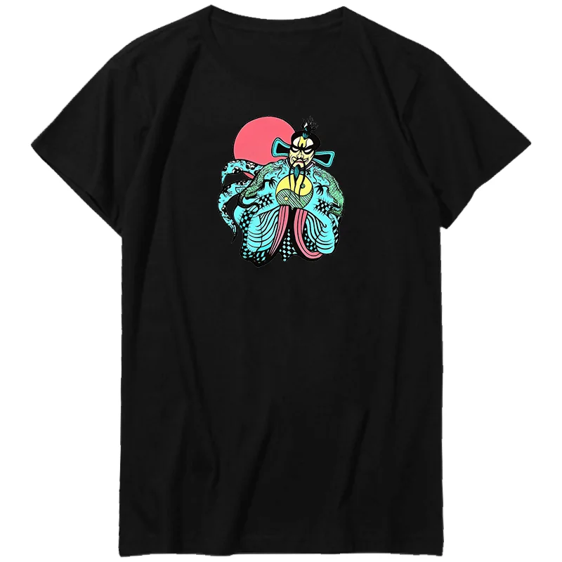 

Big Trouble In Little China Fu Manchu Kurt Russell Unisex Black White oversize t-shirts Harajuku Streetwear Summer Men clothing
