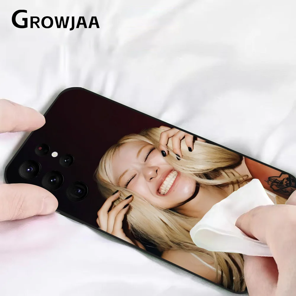 Kpop B-Blackpink Jisoo Jennie Rose Чехол для телефона Samsung Galaxy S25 S24 S22 S23 Ultra S21 S20 Plus 5G Корейский