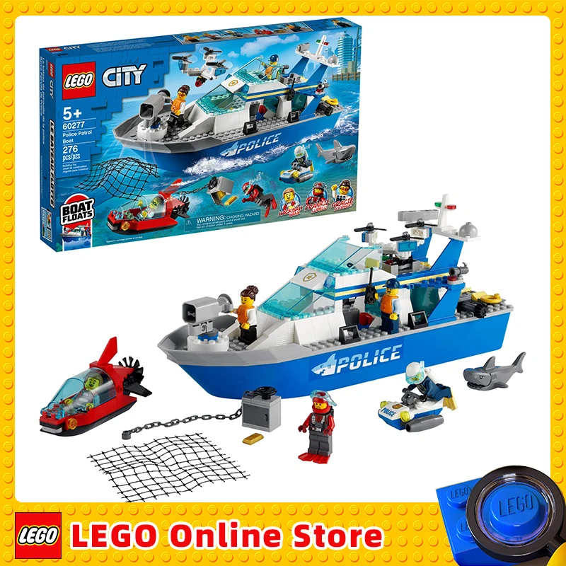 

LEGO & City Police Patrol Boat 60277 Building Kit; Cool Police Toy for Kids (276 Pieces)