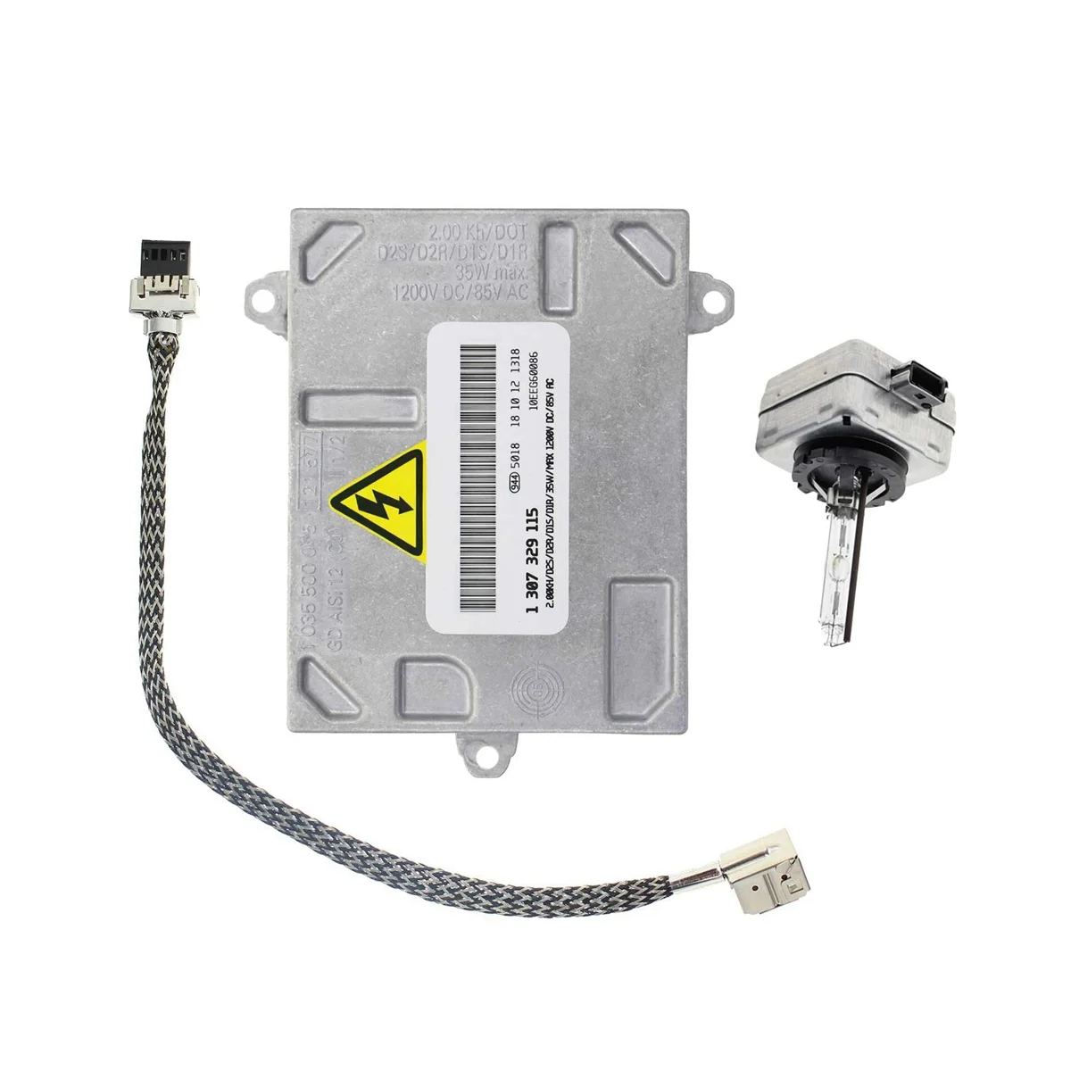 

Головка для грыжи, фотоэлемент, модуль с наконечником высокого напряжения с лампочкой D1S для Cadillac Audi Volvo 1307329115