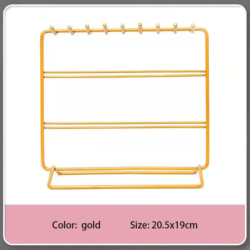 

Демонстрационная Подставка для ювелирных изделий, металлический золотистый, зеленый, черный органайзер для хранения колец, ожерелий, серег и украшений, держатели для волос, украшение для магазина