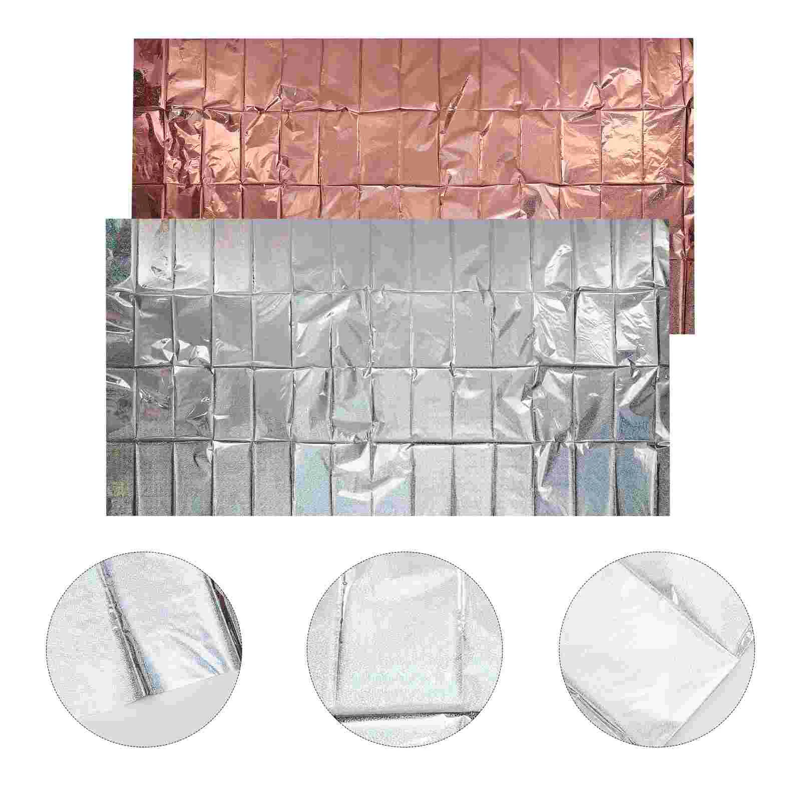 

Table Tablecloth Coverwedding Runner Party Christmas Holiday Disposable Picnic Sparkly Decor Flag Shiny Cloths Metallic