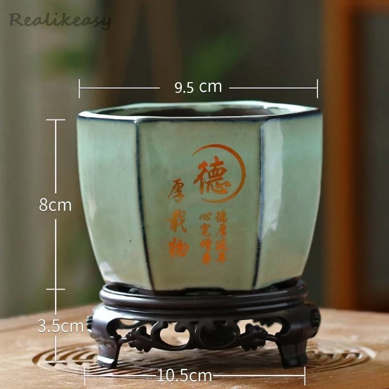 

Керамический цветочный горшок Realikeasy LF425