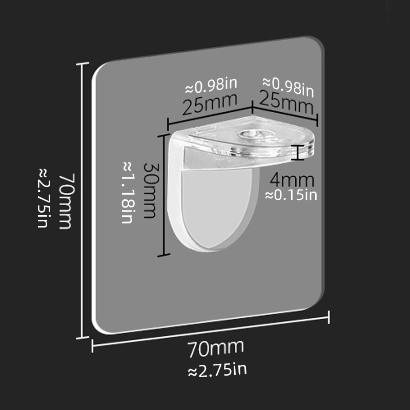 

Держатель для полки Dabai, 10 шт., без клея, Пробивка гвоздей, прочный Треугольный Кронштейн, зажим, настенные кухонные аксессуары
