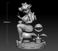 124 60mm 118 80mm resin model princess and flower figure unpainted no color rw 313