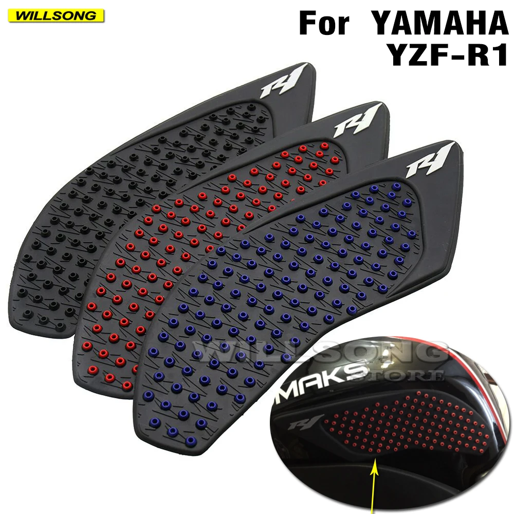 

Защита для Топливного Бака YAMAHA YZF-R1 2015-2023, противоскользящая наклейка, силикагели, аксессуары для мотоциклов